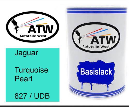 Jaguar, Turquoise Pearl, 827 / UDB: 500ml Lackdose, von ATW Autoteile West.